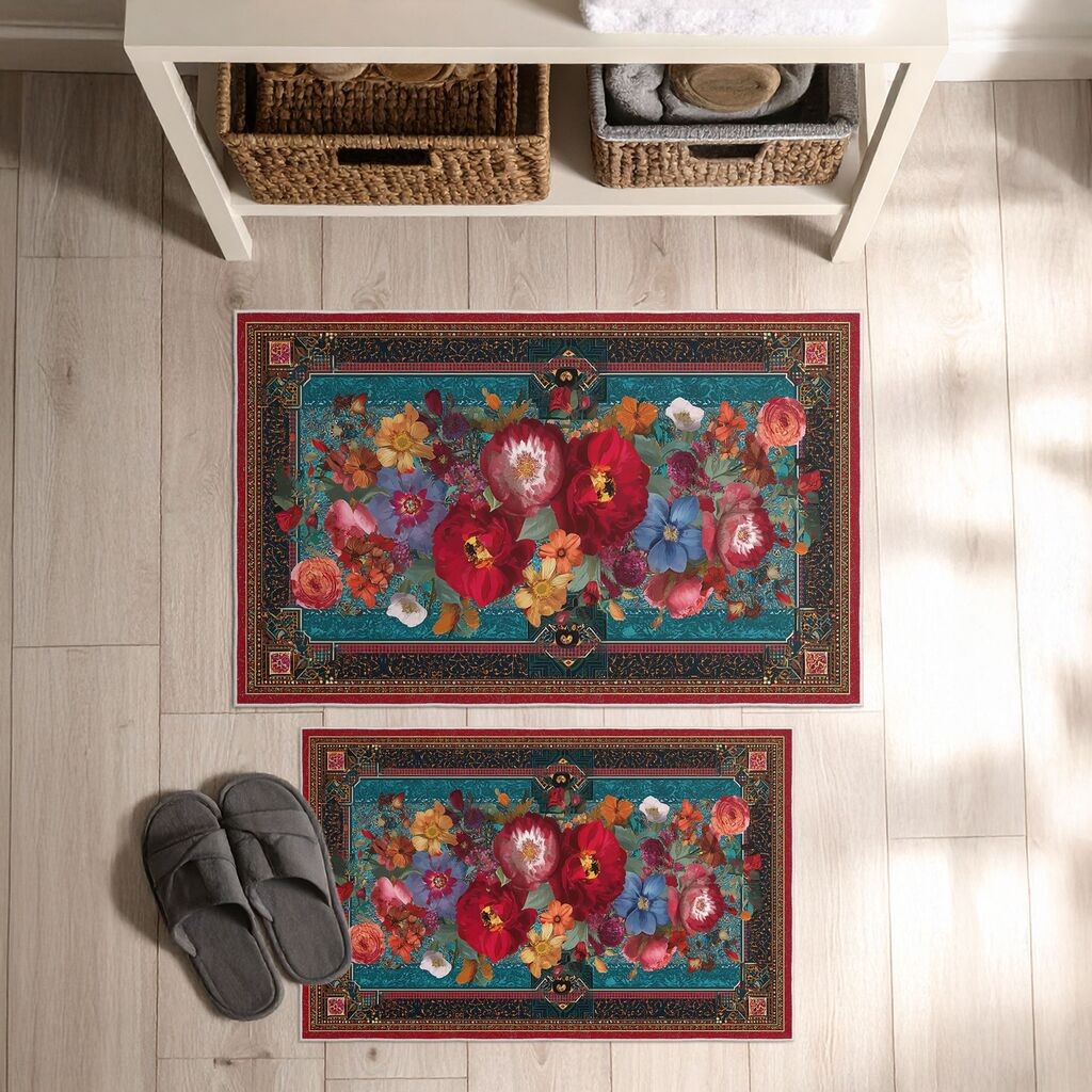 L'essentiel Maison Set prostirki za kupatilo Asr08, 2 dela, Plava