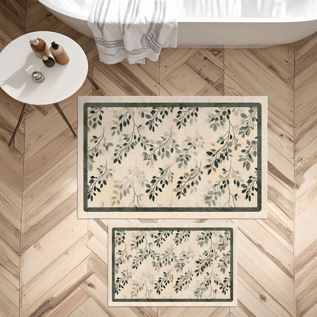 L'essentiel Maison Set prostirki za kupatilo Asr25, 2 dela, Bež