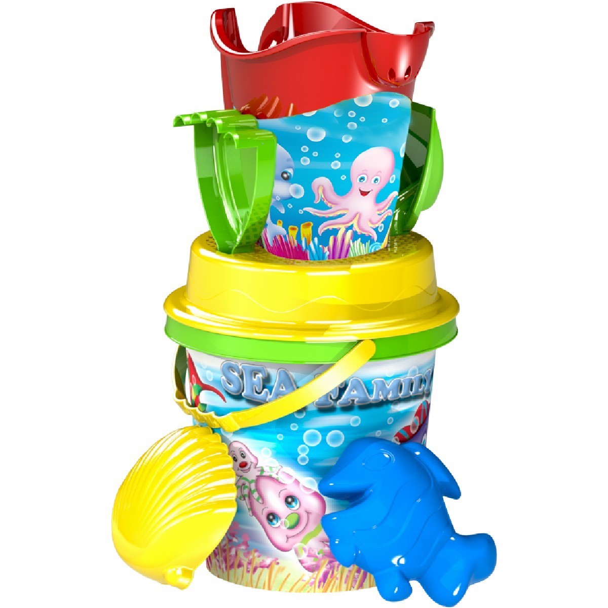 NEXSAS Igračka Set kofica Ribice pirati