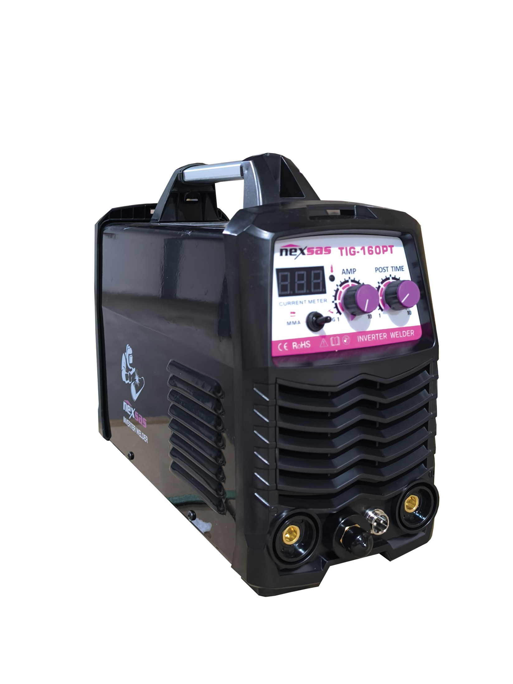 NEXSAS Aparat za varenje TIG-160PT, 140A, 220V, Crni