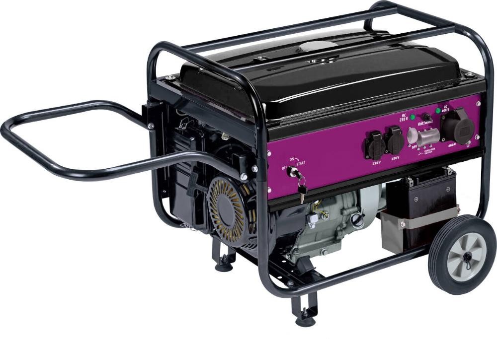 NEXSAS Agregat NXAG5500, 5.0 kW/3.0 kW, 1x400 V/2x230V/50 Hz, Crni