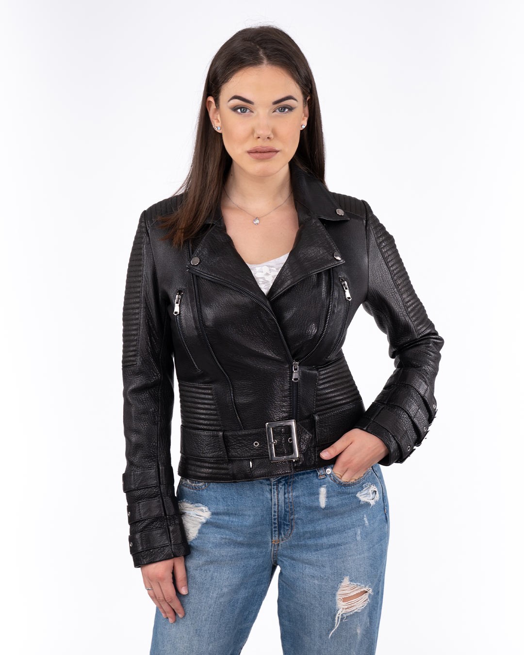 LA FORCE Ženska kožna jakna Erica, Crna