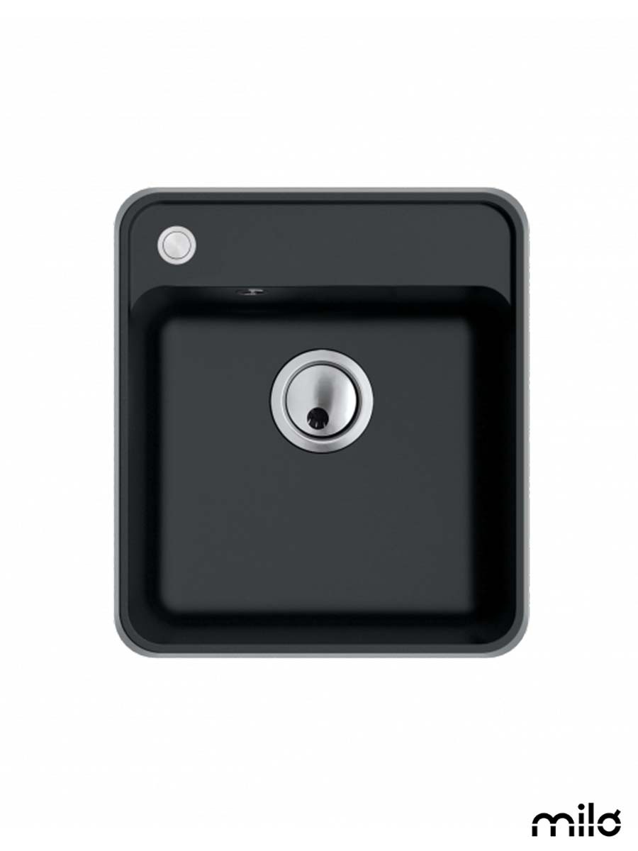 Milo Granitna sudopera PIU, ø90, 46x52cm, Lava stone