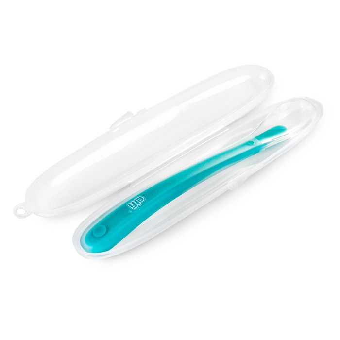 Elfi Mekana silikonska kašika u kutiji, Plava