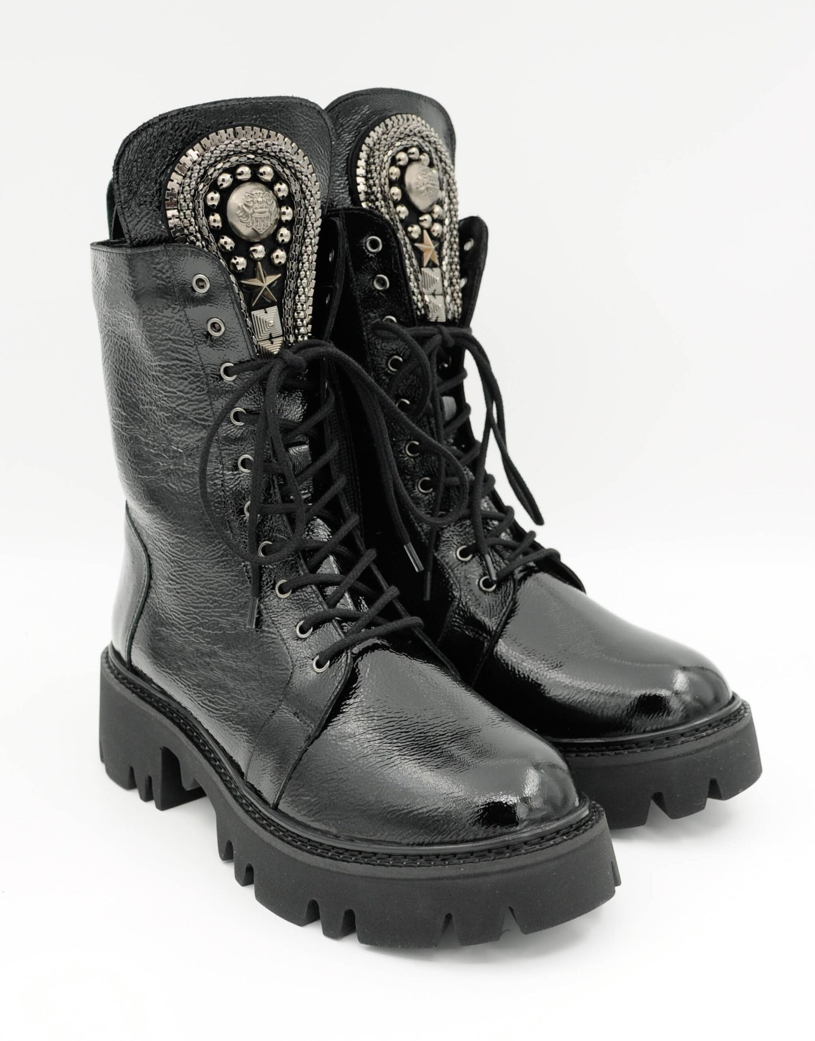 Paar Ženske kožne čizme 45307-21, Crne