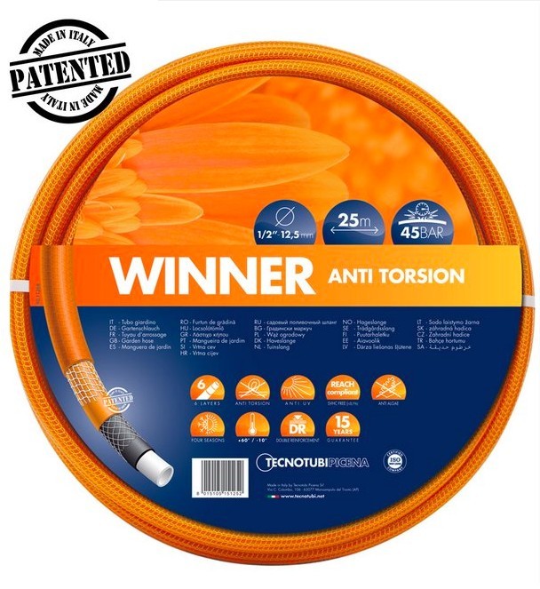 RR Italia Baštensko crevo za zalivanje Winner 3/4", 25m, Narandžasto