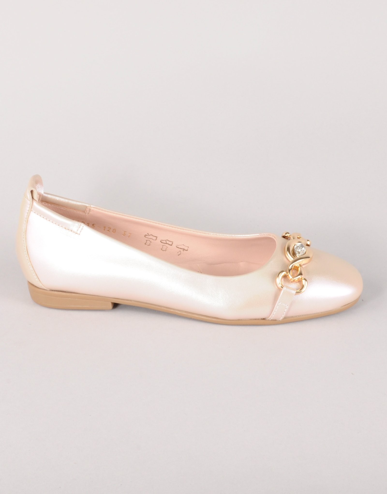 Paar Ženske kožne baletanke 44915-120, Šampanjac