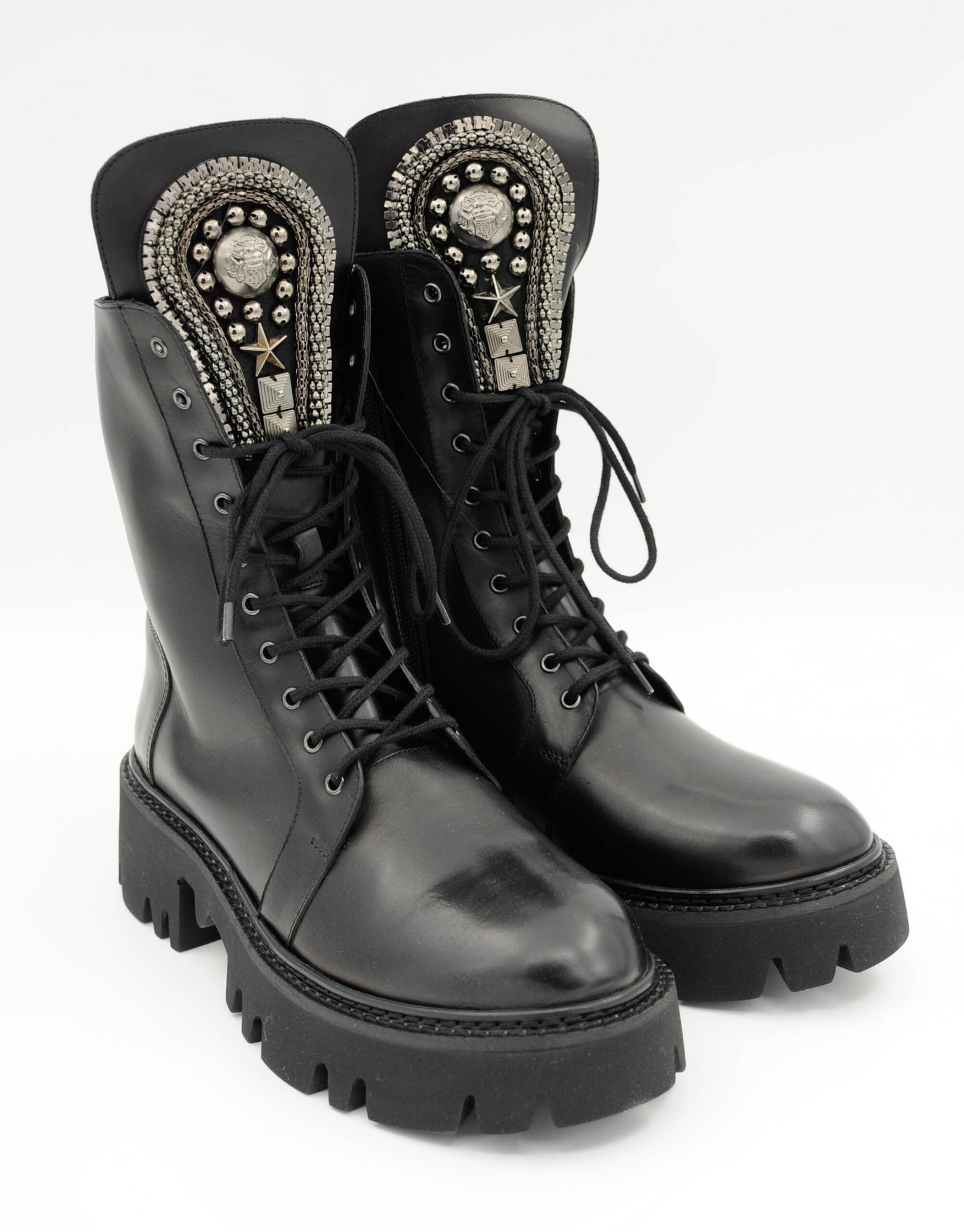 Paar Ženske kožne čizme 45307-1, Crne