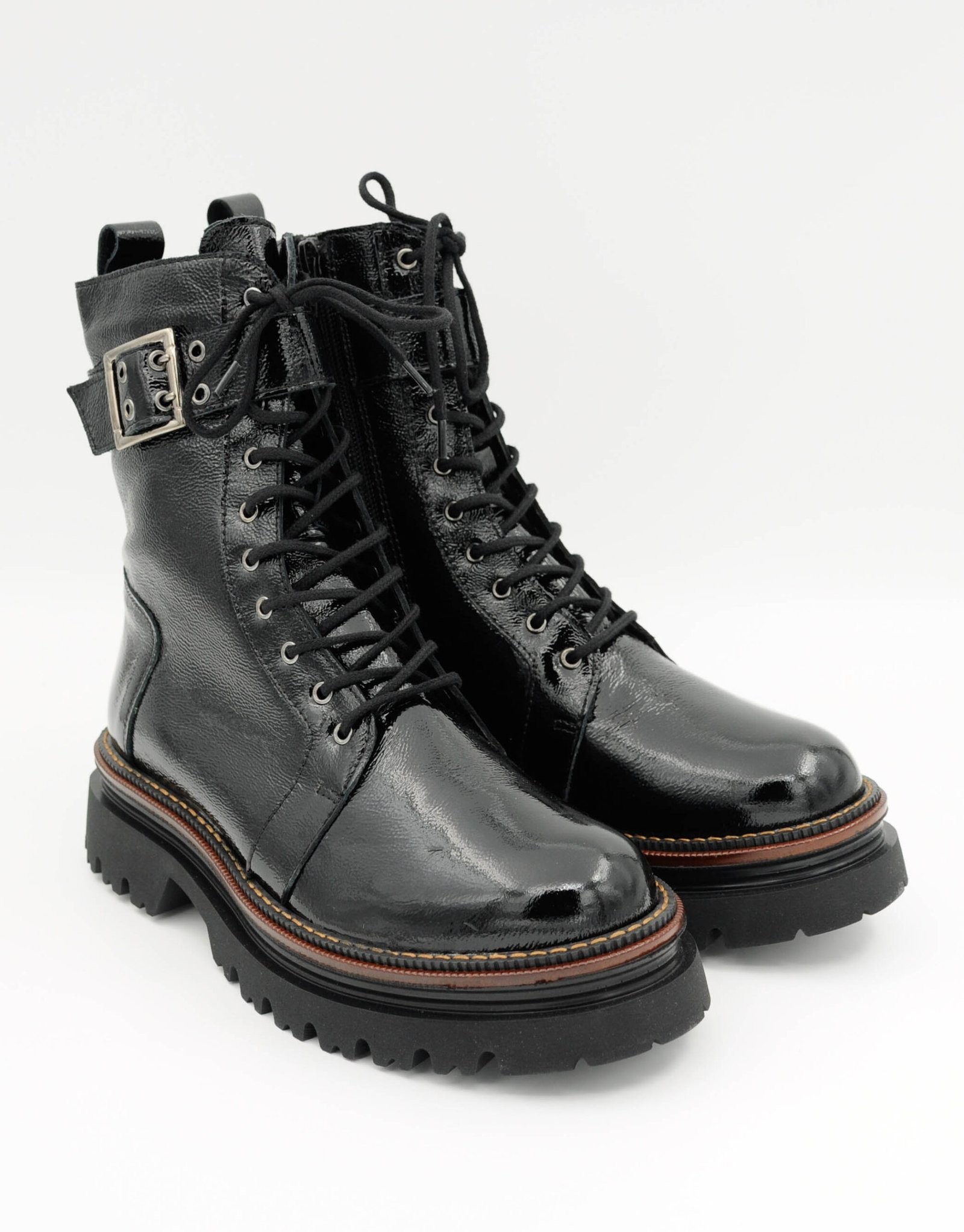 Paar Ženske kožne čizme 51011-21, Crne