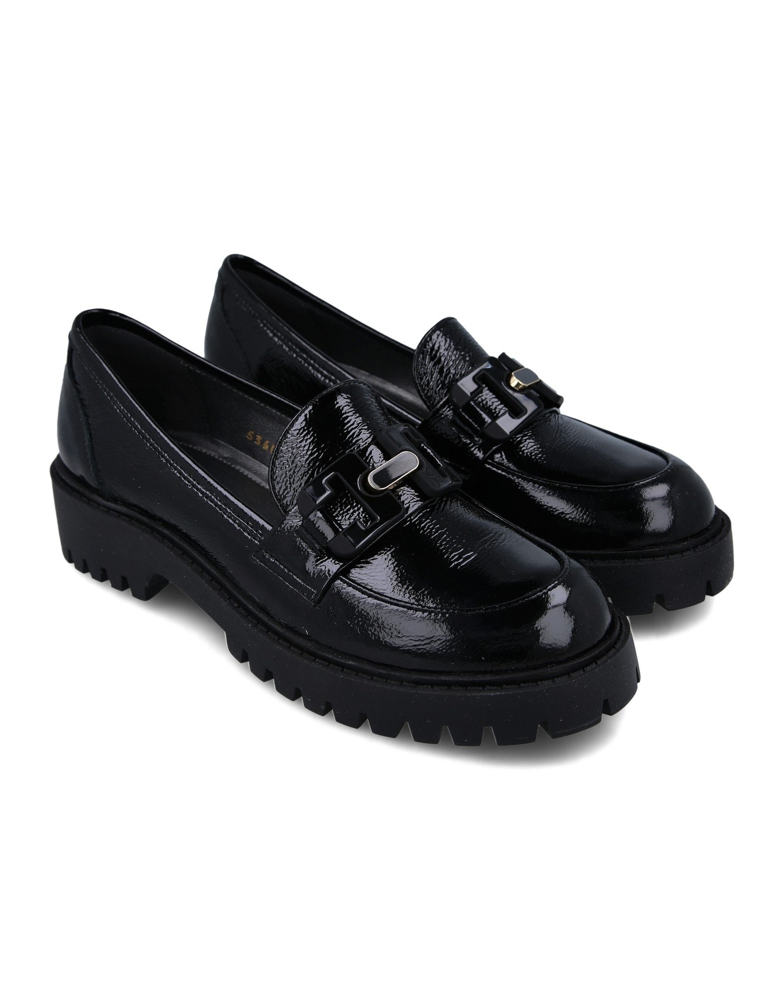 Paar Ženske kožne cipele 53603-21, Crne