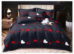 Minnah Dream Set posteljine Zaffiro, Bambus, 200x220 cm cm, Crno-beli