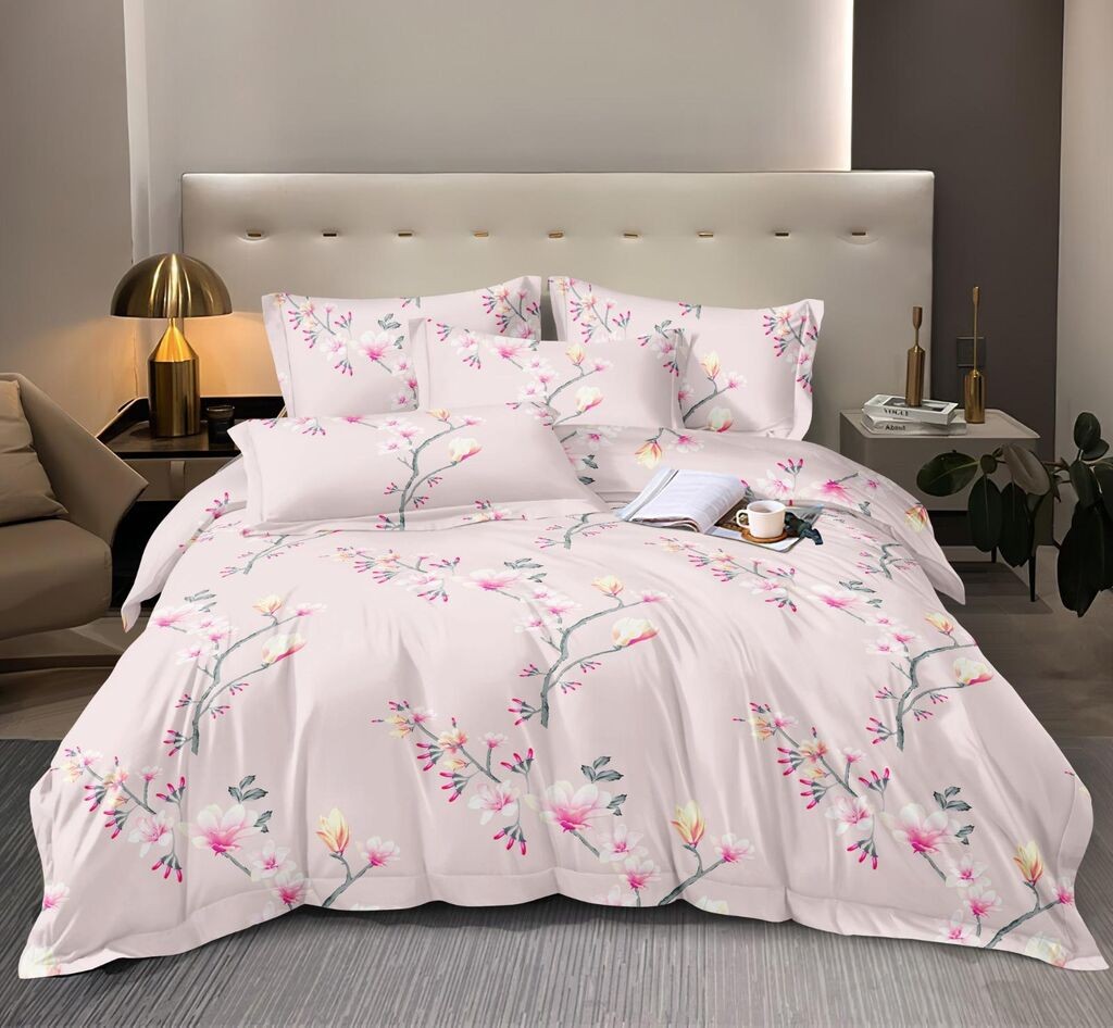 Minnah Dream Set posteljine Lusso, Bambus, 200x220 cm, Roze