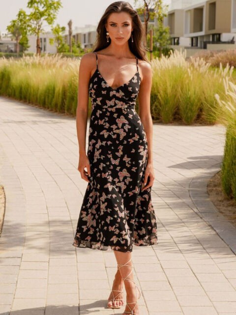 Tfnc London Ženska haljina Marli, Crna