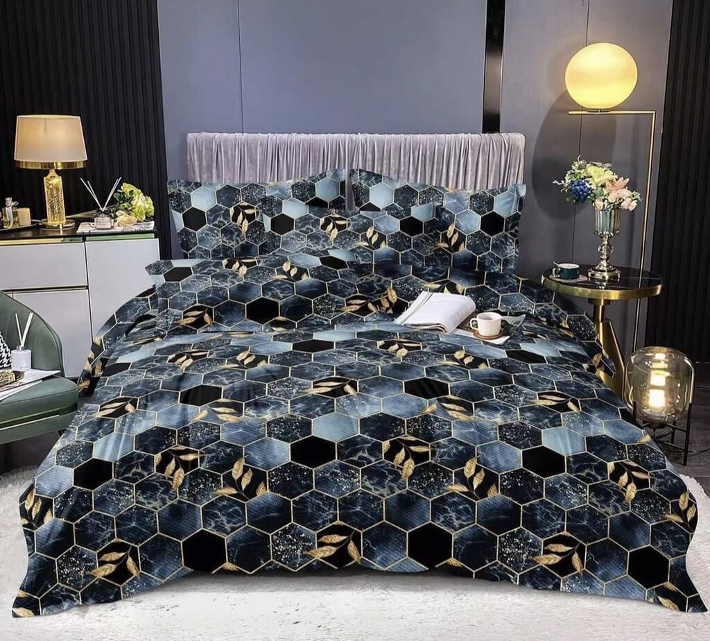 Minnah Dream Set posteljine La Grande Noche, 200x220 cm, Šareni