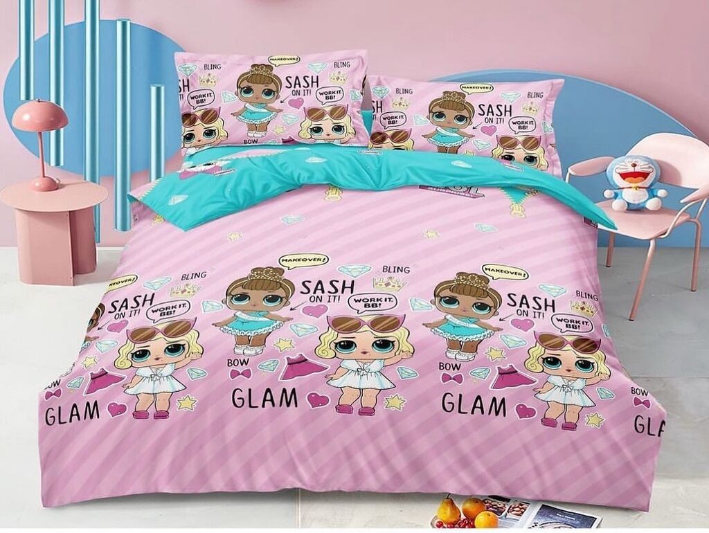 Minnah Dream Dečija posteljina, Bambus, 140x200 cm, Roze