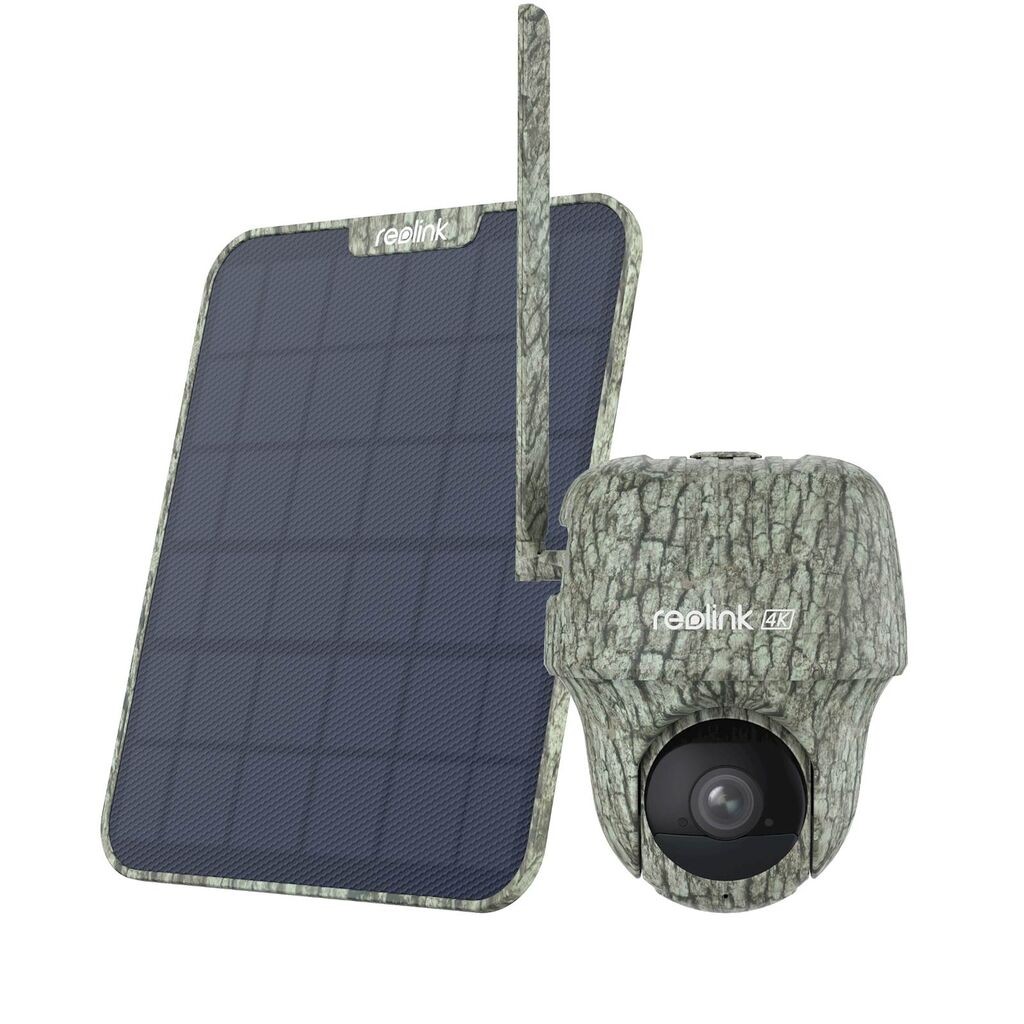 Reolink bezbednosna IP kamera GO G450, 4K, spoljna, kamuflažna, bateriјa, 4G LTE, 360° + solarni panel