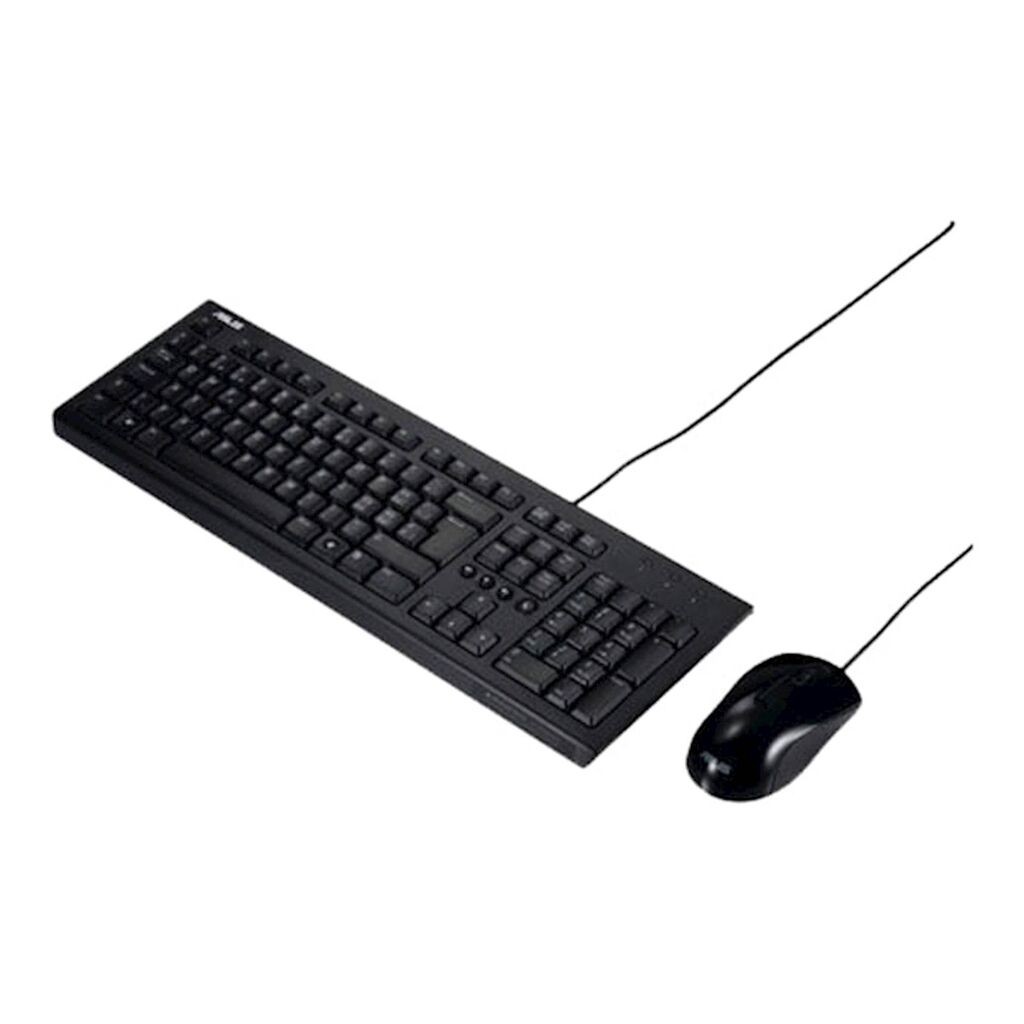 Asus set tastature + miša U2000, žični, 1000 dpi, crni