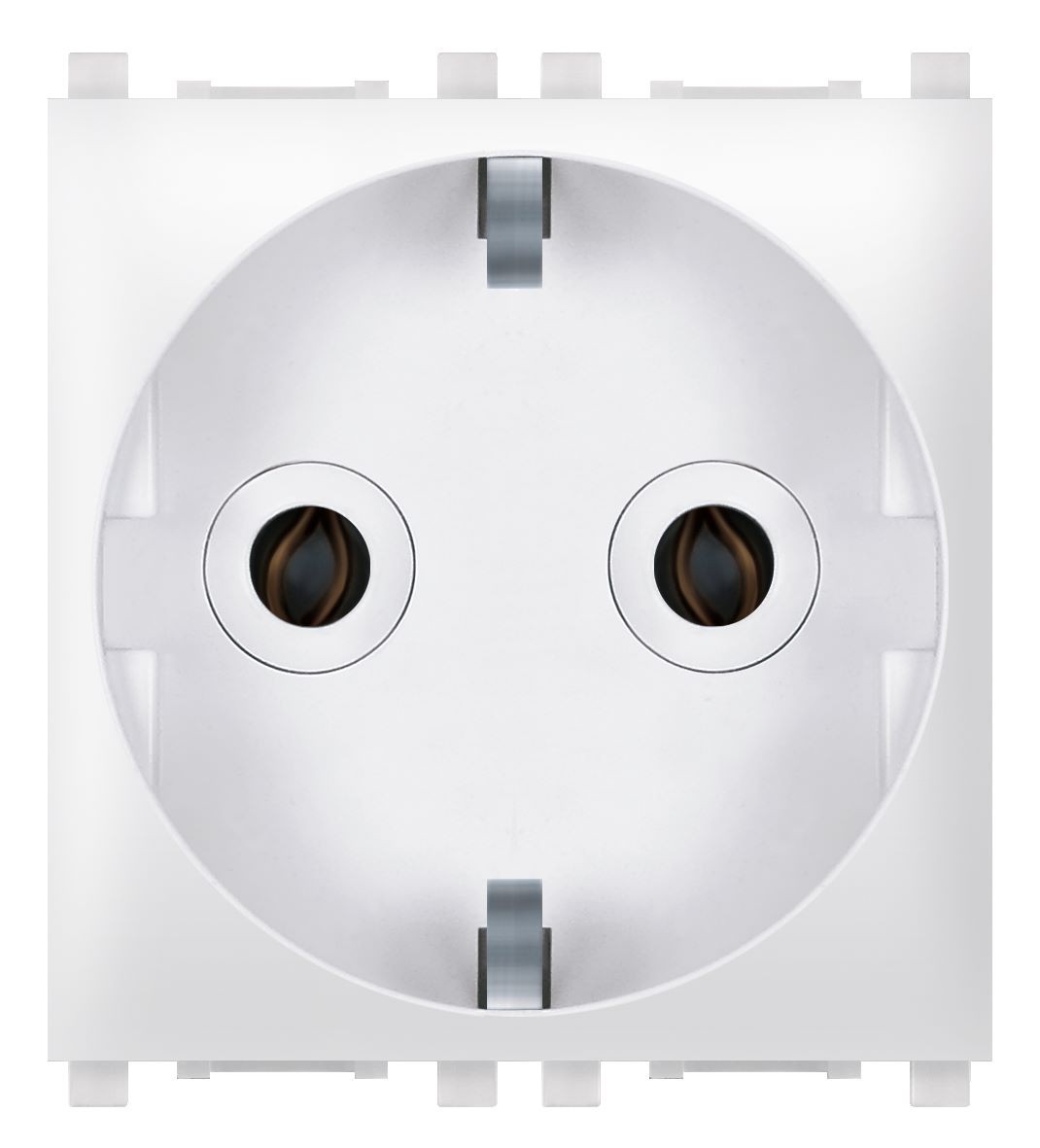 ALING-CONEL Priključnica dvopolna nerastavna EXP 2M, Bela