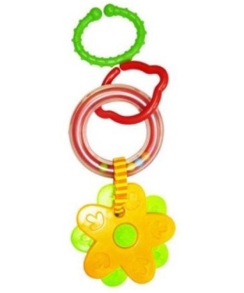 BIBA TOYS Zvečka glodalica Cvetić