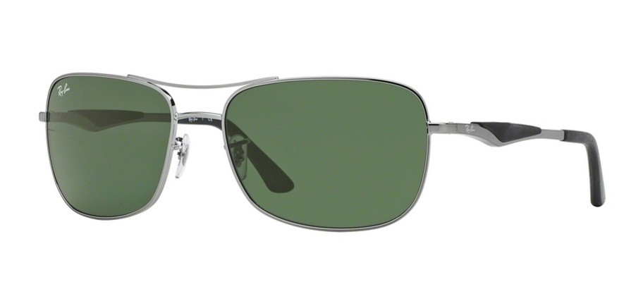 RAY-BAN Muške naočare za sunce 0RB3515 004/71 61, Sivo-zelene