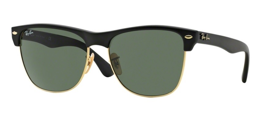 RAY-BAN Clubmaster Oversized Muške naočare za sunce 0RB4175 877  57, Crno-zelene