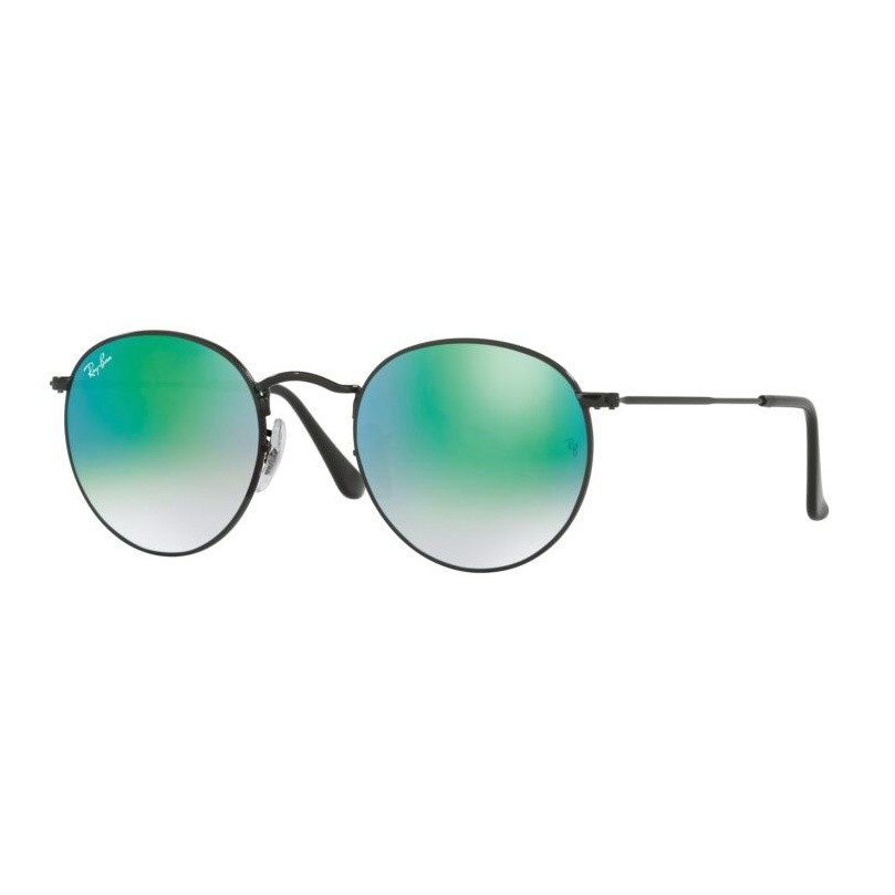 RAY-BAN Round Naočare za sunce 0RB3447 002/4J50, Crno-zelene