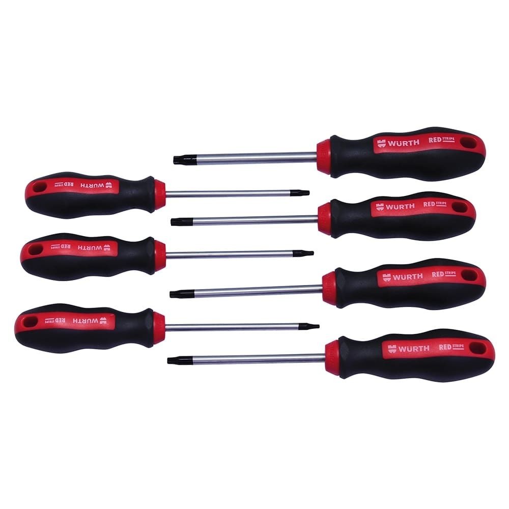 WURTH Set Red Stripe odvijača TORX, TX 10-40, 7kom