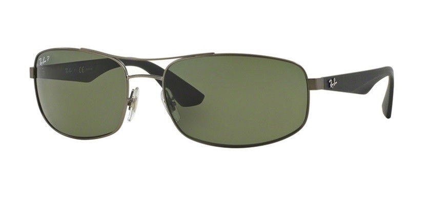 RAY-BAN Muške naočare za sunce 0RB3527 029/9A61, Polarizovane, Crno-zelene