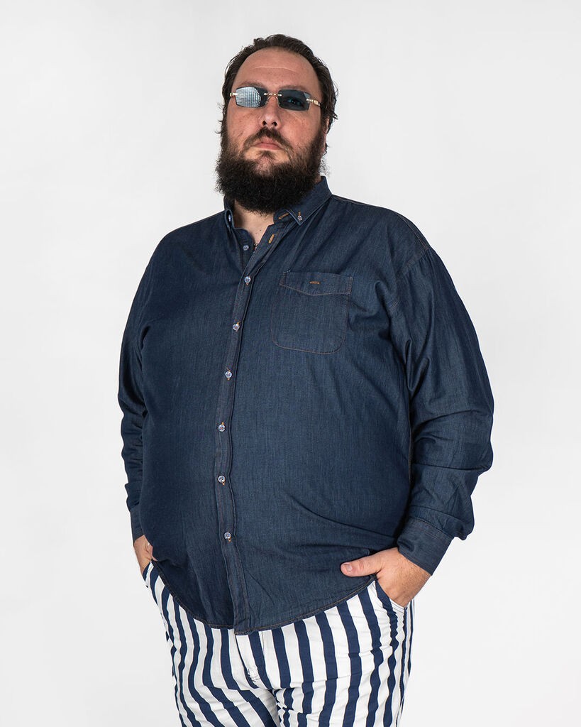 La ForceGrande Muška košulja MC 100-03, Teget