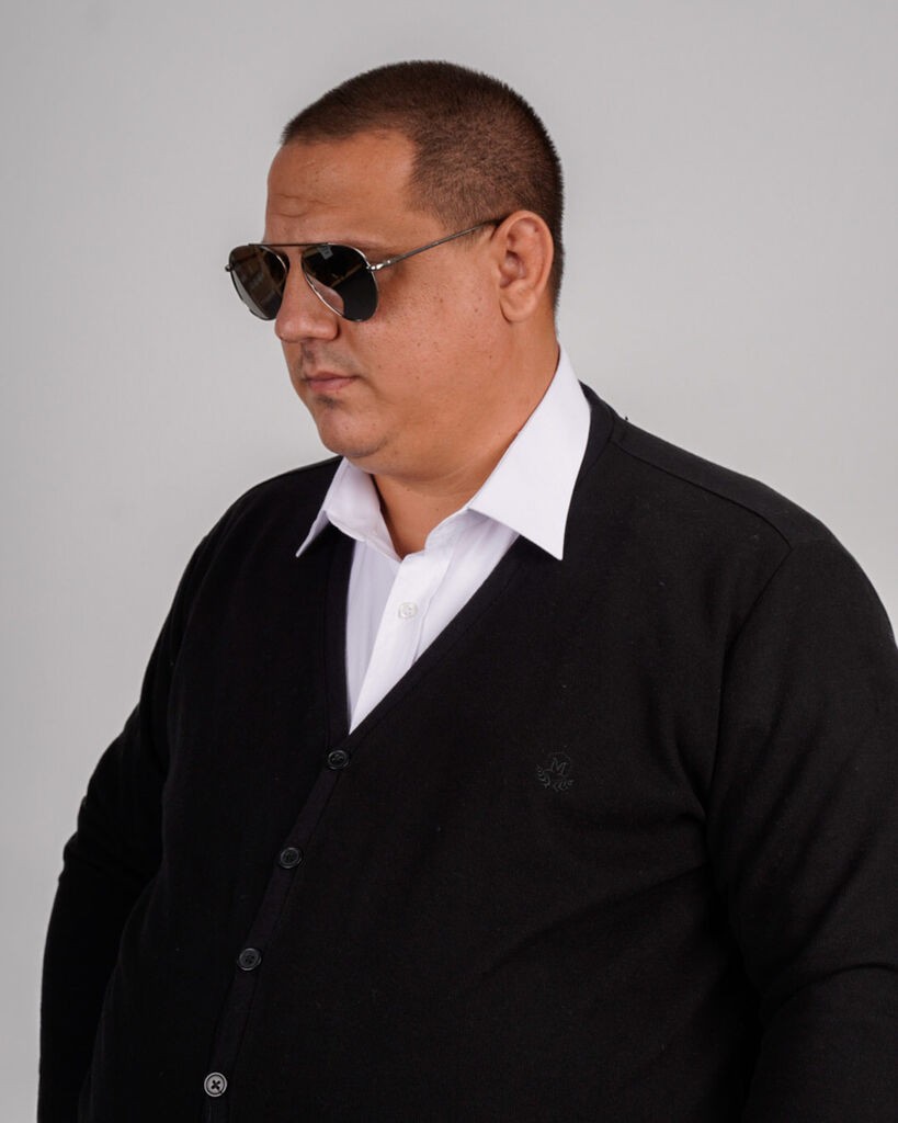 La ForceGrande Muški džemper SB 20548, Crni