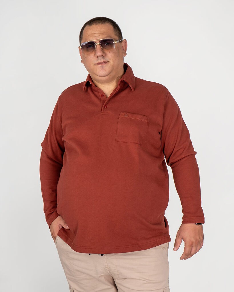 La ForceGrande Muški duks SB 22446, Terakota