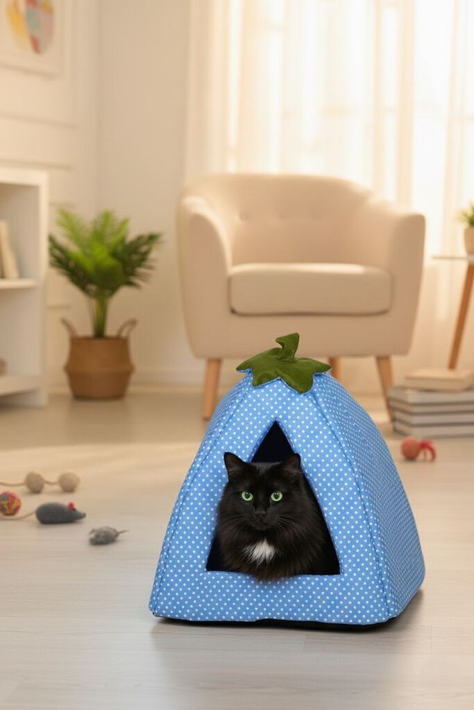 Paws & Whiskers Krevet za mačke Bcps1001, Plavi