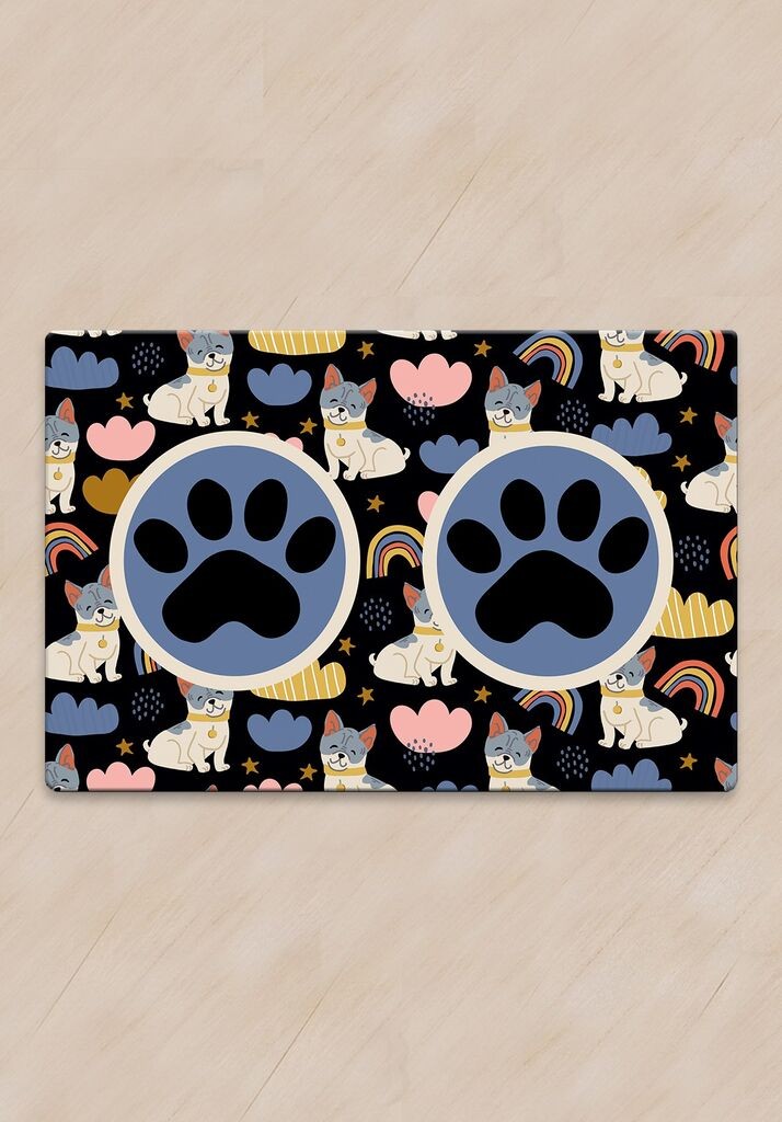 Paws & Whiskers Prostirka za posude Wolkig, Šarena