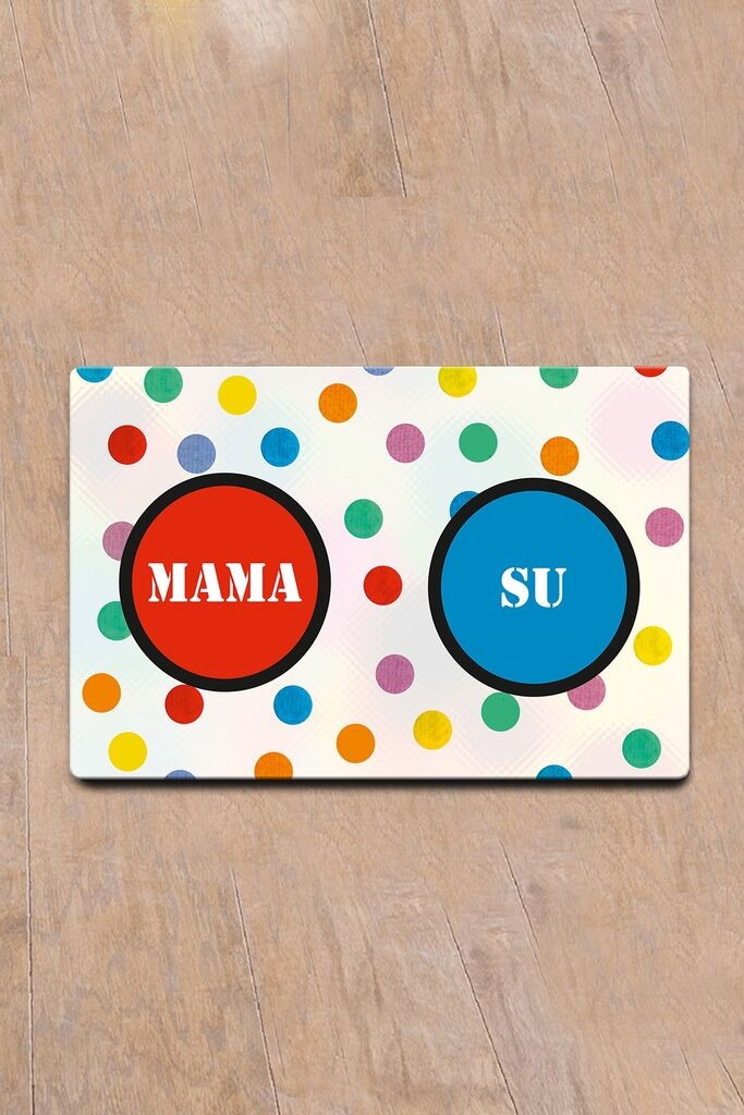 Paws & Whiskers Prostirka za posude Alimente, Šarena