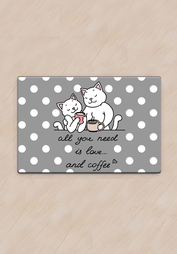 Paws & Whiskers Prostirka za posude Poina, Šarena