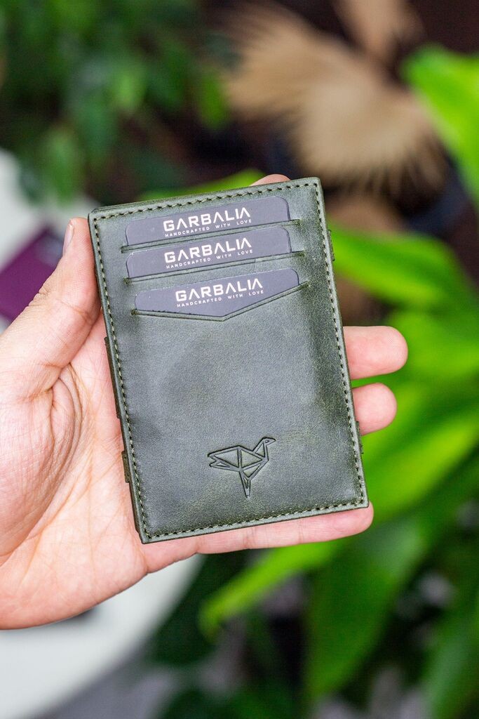 Garbalia Novčanik za kartice Magic, Zelena