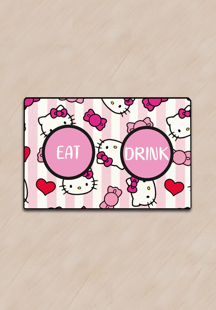 Paws & Whiskers Prostirka za posude Berretto Rosa, Šarena