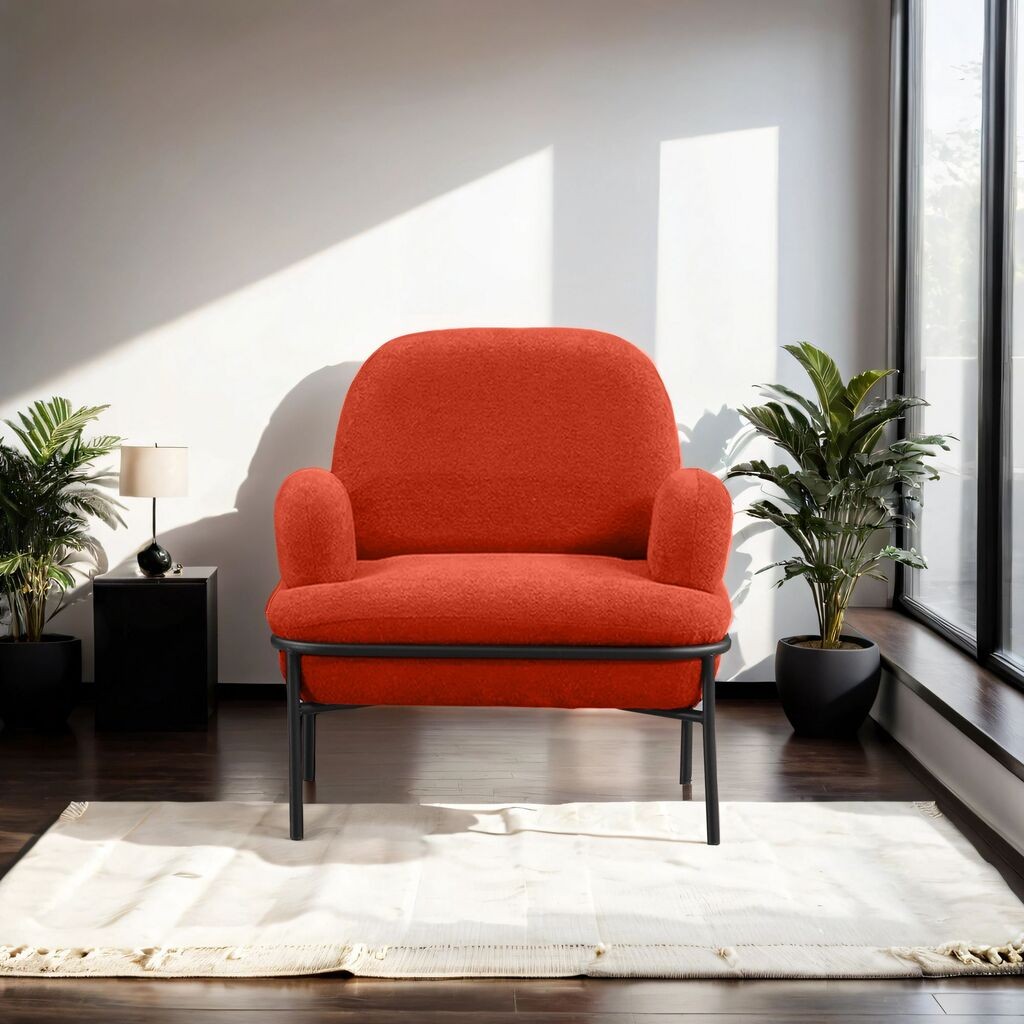 Atelier del Sofa Fotelja Aster, 85 x 80 x 53 cm, Crvena