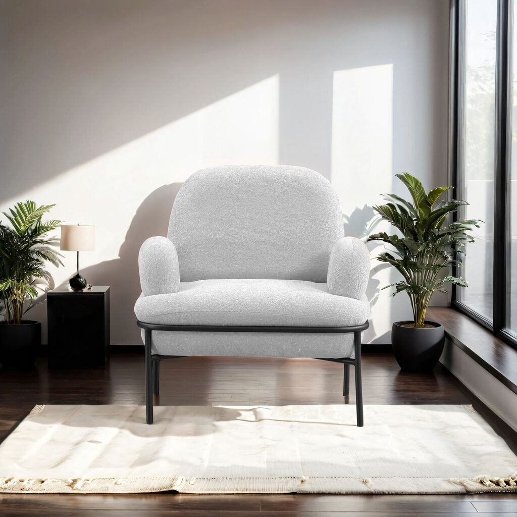Atelier del Sofa Fotelja Aster, 85 x 80 x 53 cm, Bela