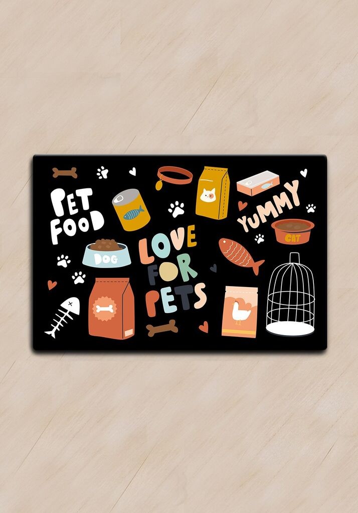 Paws & Whiskers Prostirka za posude Aewa, Šarena