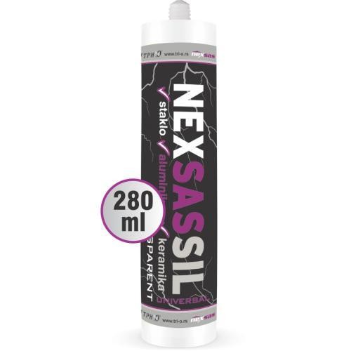 NEXSAS Silikon, 280ml, Crni