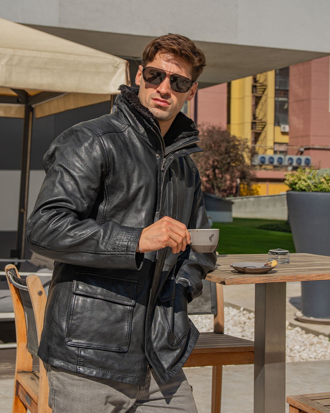 MARIO ZENETTI Muška jakna Tierce, Crna