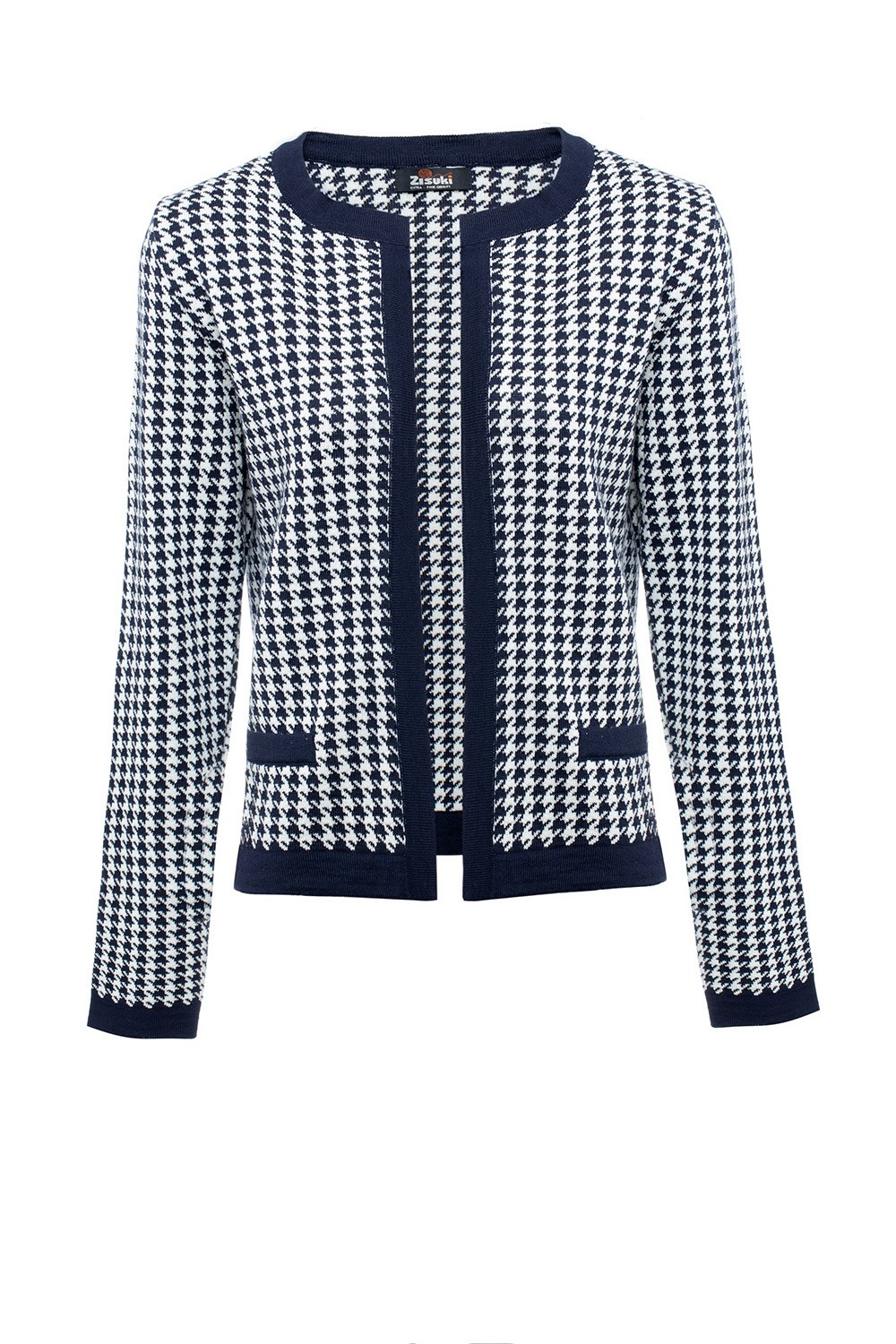 Zisuki Ženski kardigan, Crno-beli