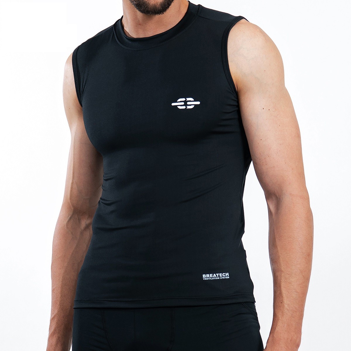 Poddres bez rukava Break Limit, Crni