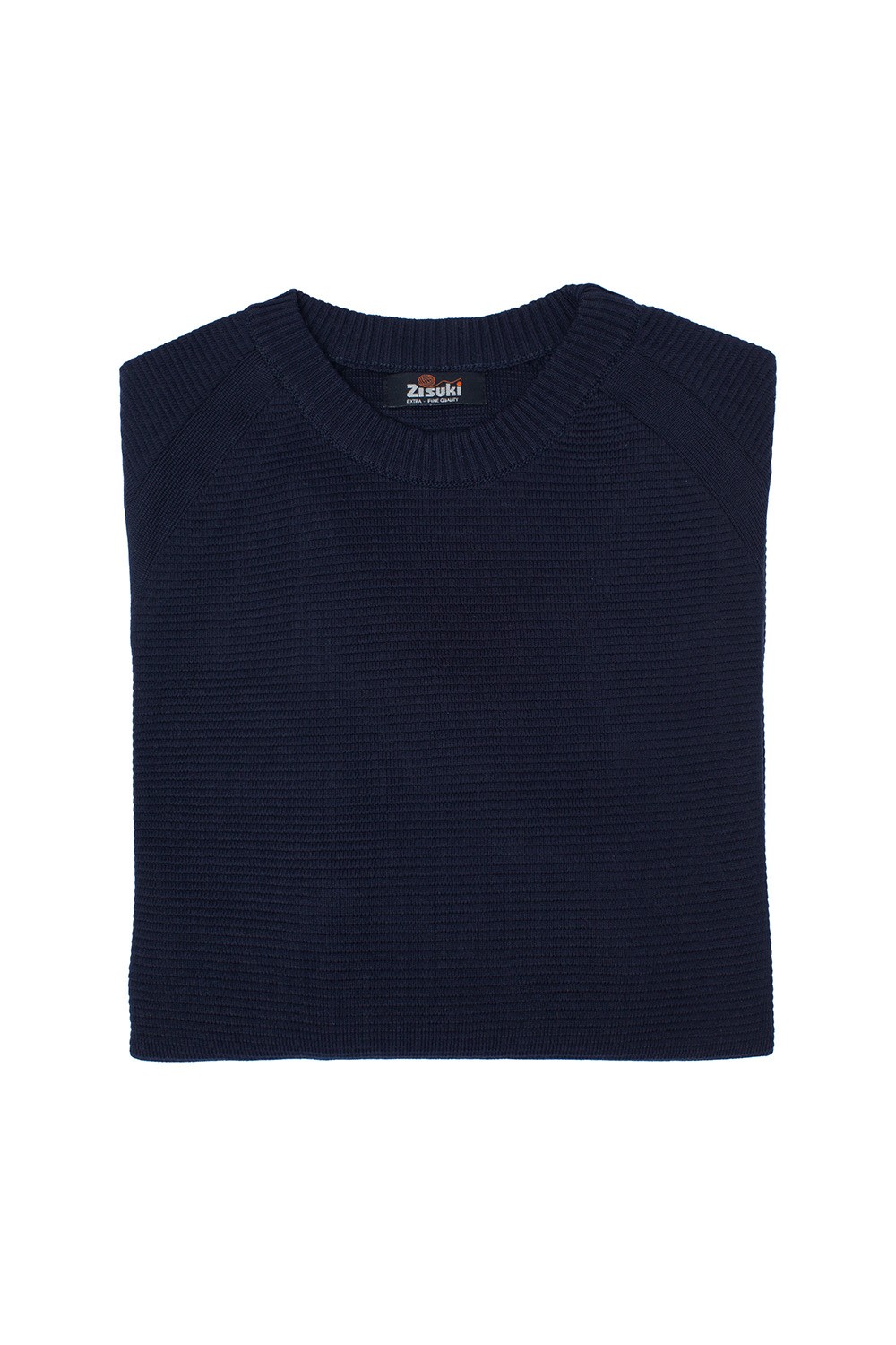 Zisuki Muški pulover, Okrugli izrez, Teget