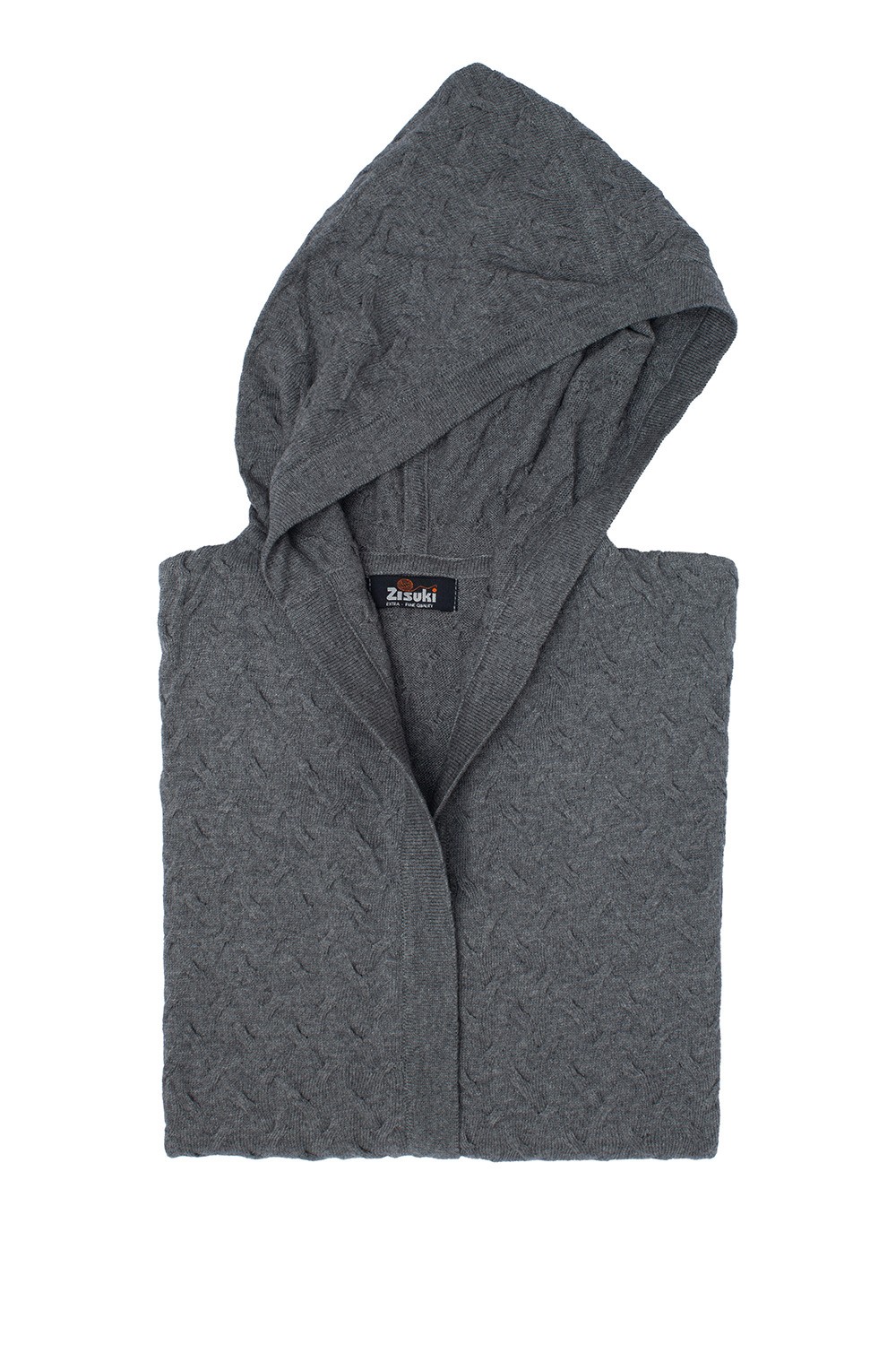 Zisuki Ženski kardigan sa kapuljačom, Antracit