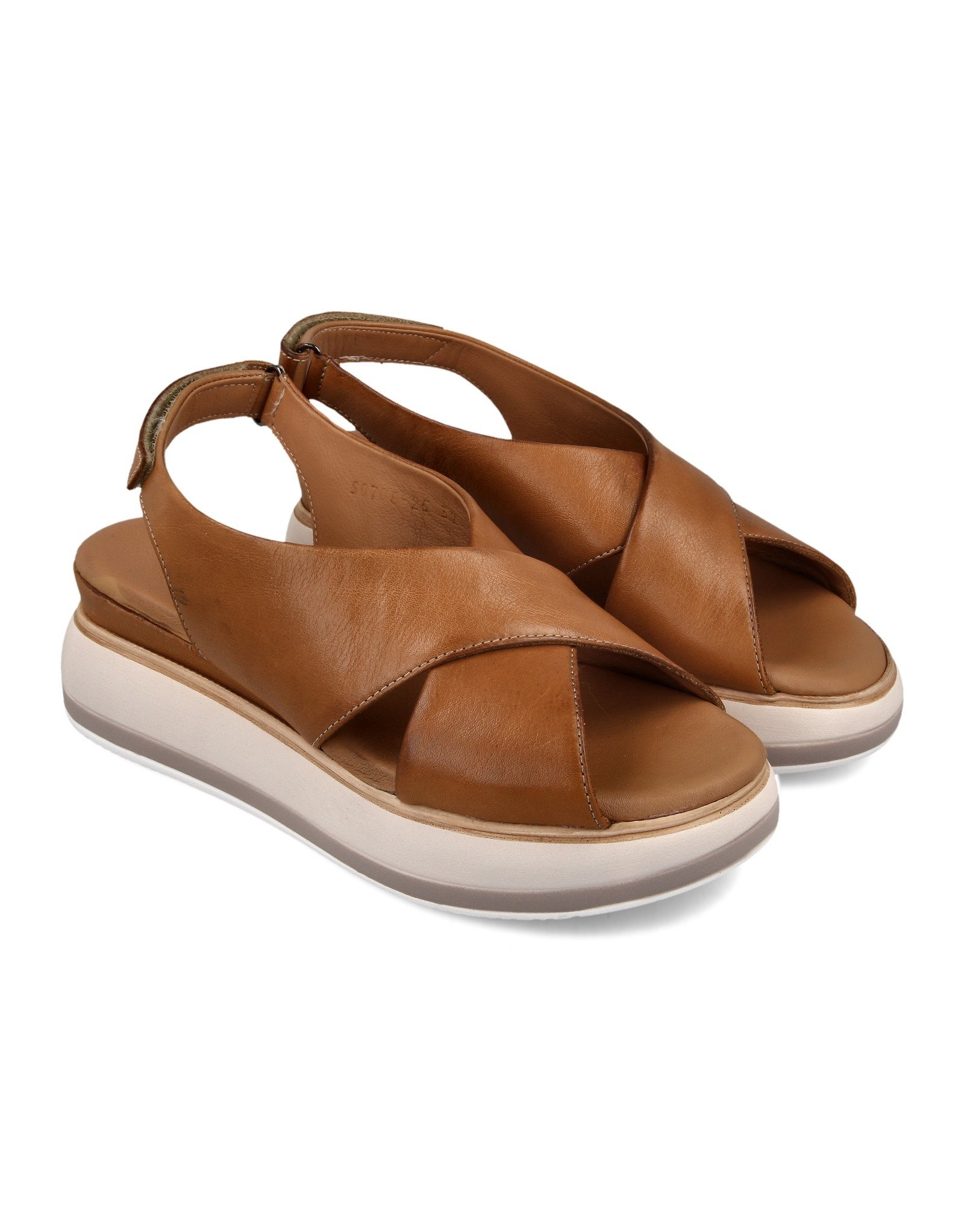 Paar Ženske kožne sandale 50708-25, Braon