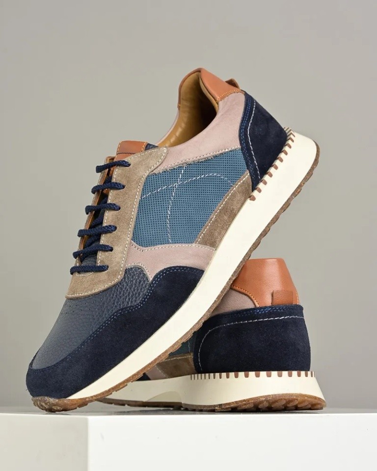 Muške  kožne patike 3135-2 Teget