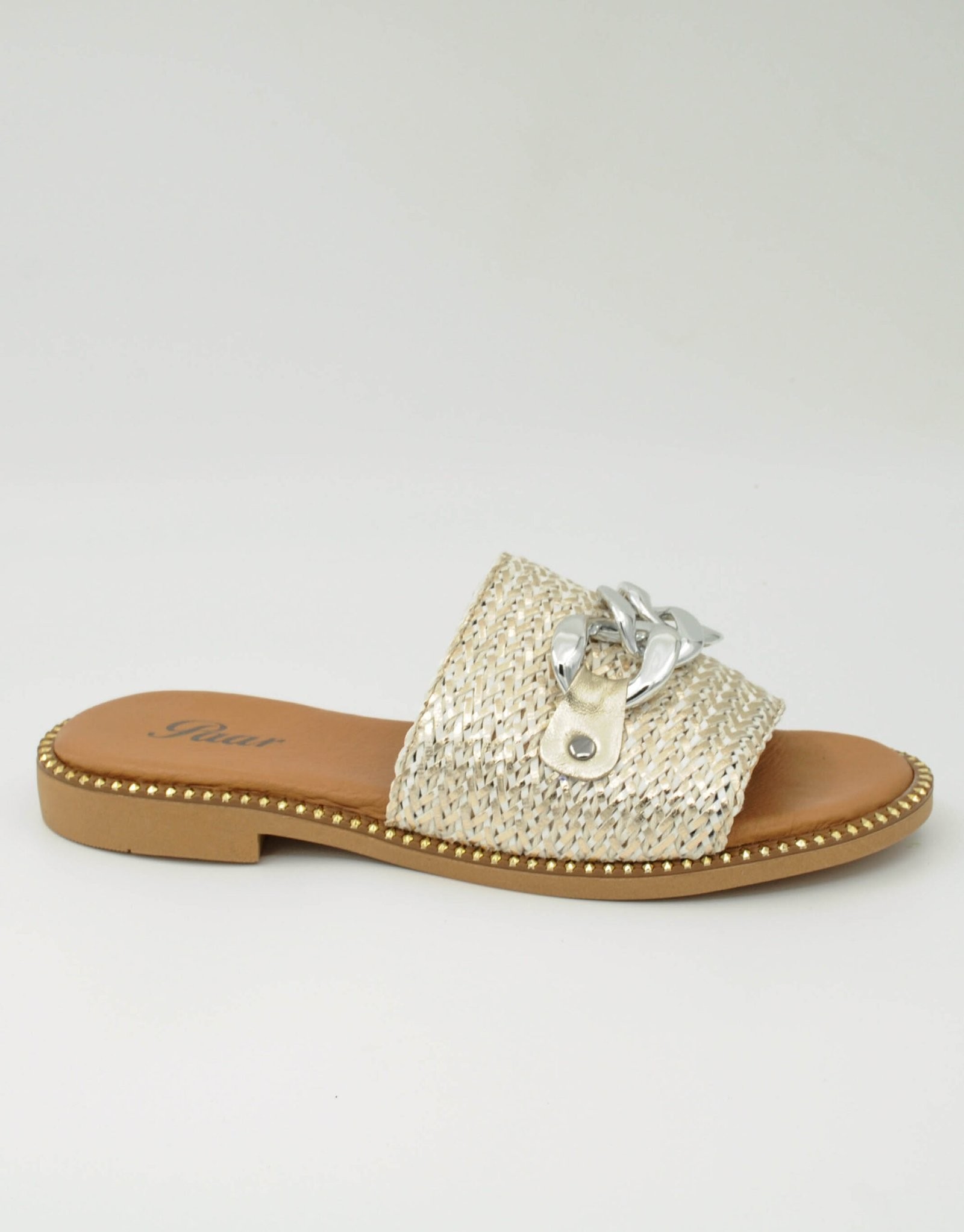 Paar Ženske papuče 42820-12, Zlatne boje