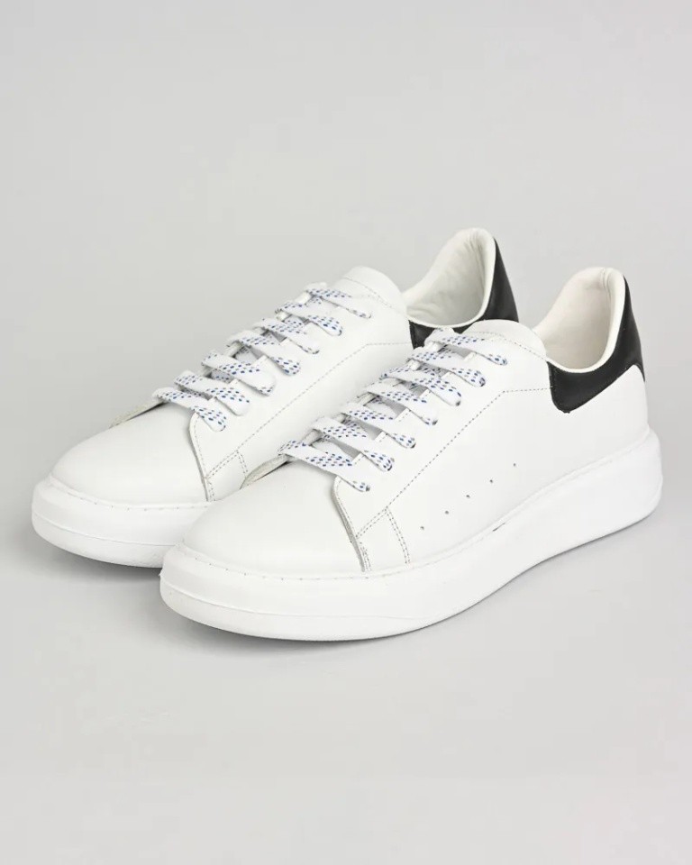 Muške  kožne patike 0-35 Belo-crne